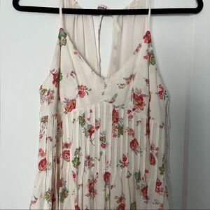 LC Lauren Conrad White Floral Maxi Dress